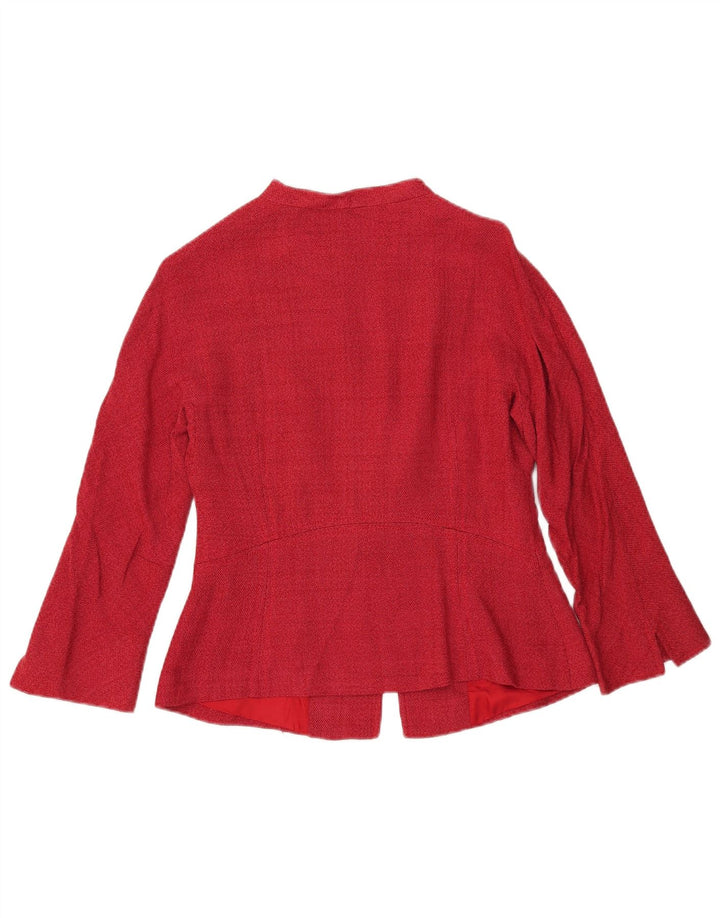 Zara Γυναικείο σακάκι μπλέιζερ EU 40 Medium Red Rayon