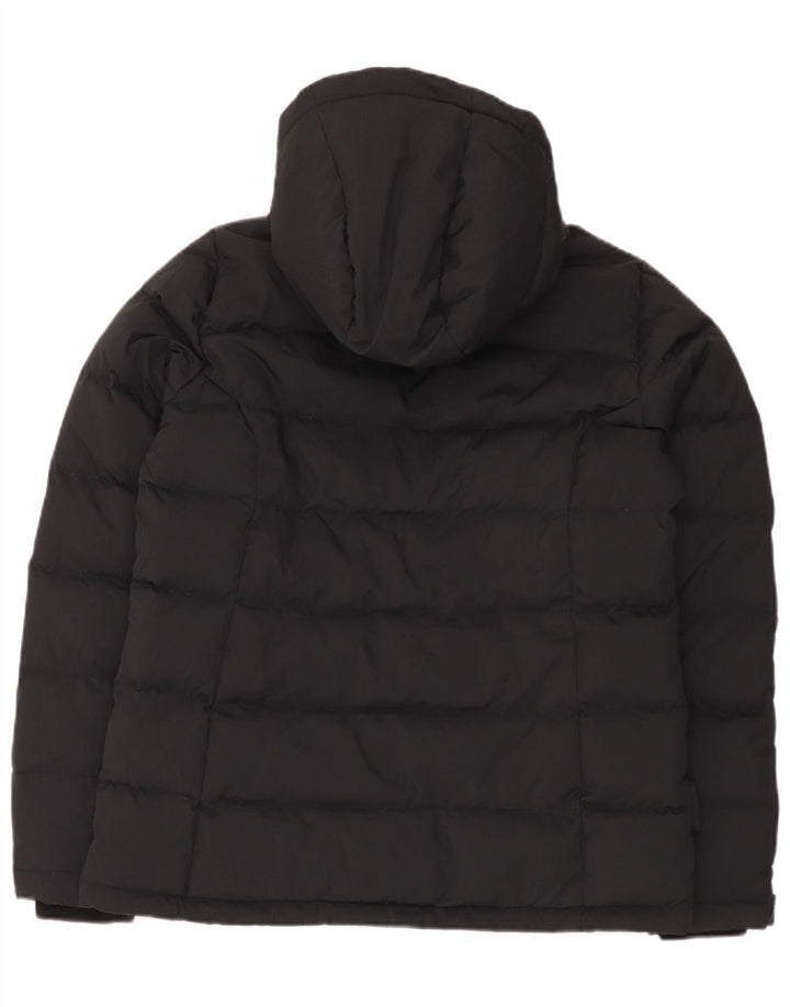 Mountain Warehouse Γυναικείο μπουφάν με κουκούλα με επένδυση UK 14 μεγάλο μαύρο νάιλον