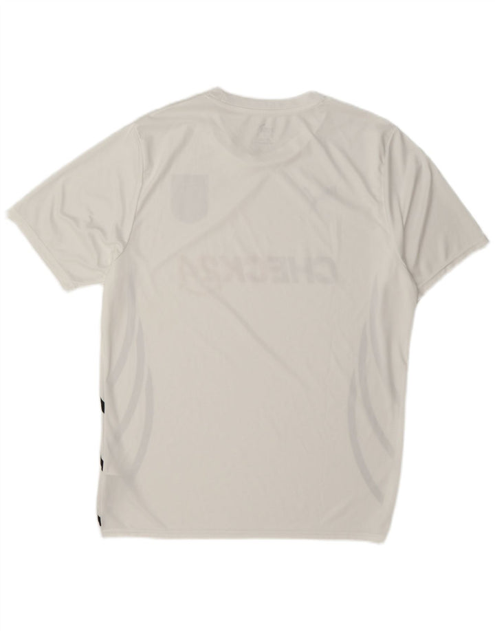Γραφικό T-Shirt Puma Mens Deutshland Top Large White Polyester