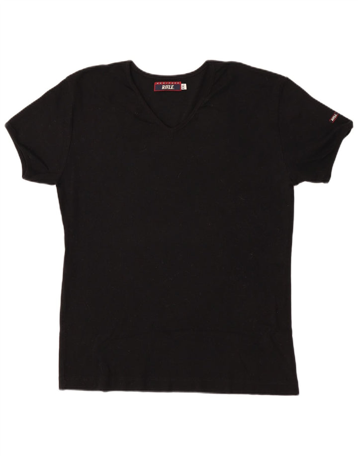 Ανδρικό T-Shirt Rifle Top 2XL Μαύρο βαμβακερό