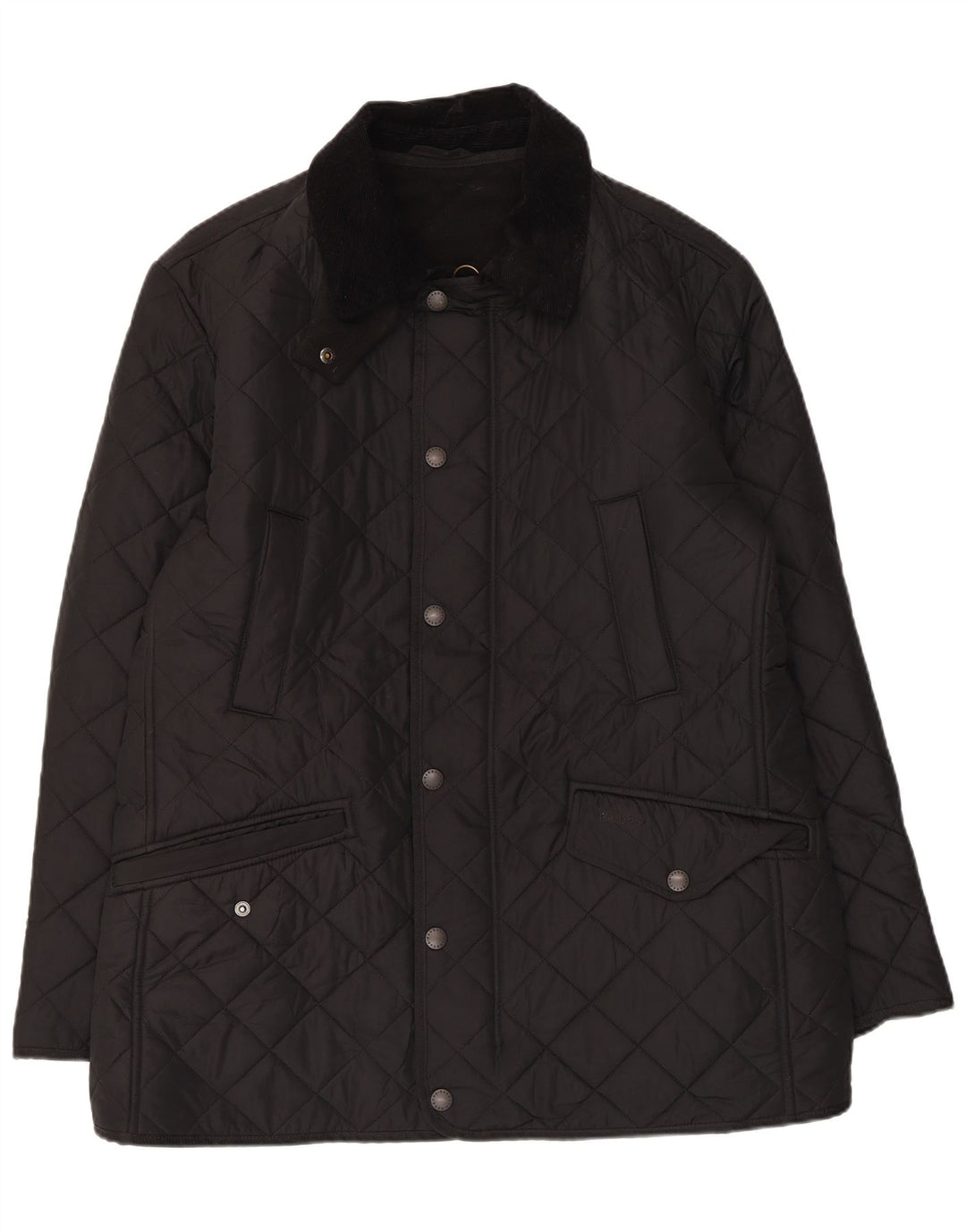 Ανδρικό καπιτονέ μπουφάν Barbour UK 40 μεγάλο μαύρο πολυεστέρα