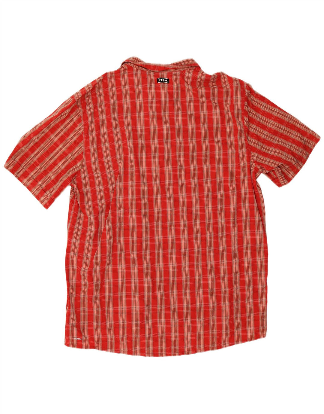 Ανδρικό κοντομάνικο πουκάμισο Adidas Climalite 2XL Red Check Polyamide