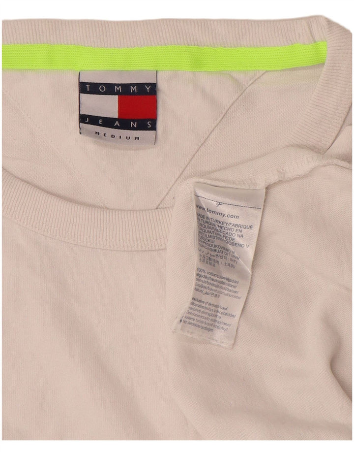 Ανδρικό γραφικό T-Shirt Tommy Hilfiger Top Μεσαίο λευκό βαμβακερό