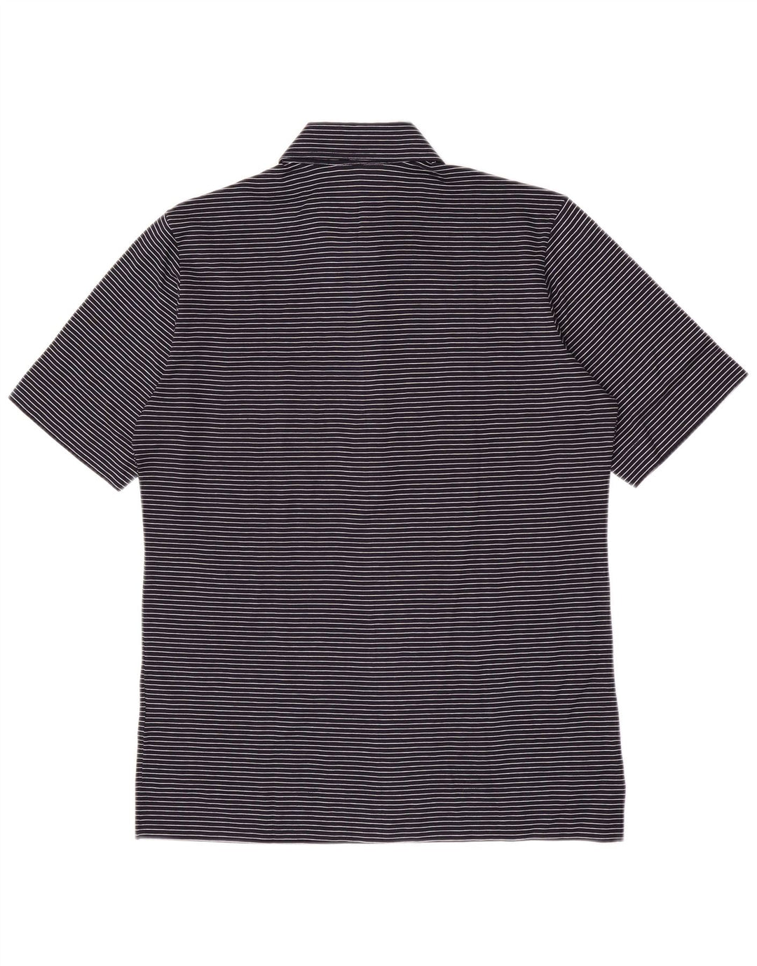 Herion Ανδρικό πουκάμισο Polo Βαμβακερό με μεσαίο Navy Blue Pinstripe