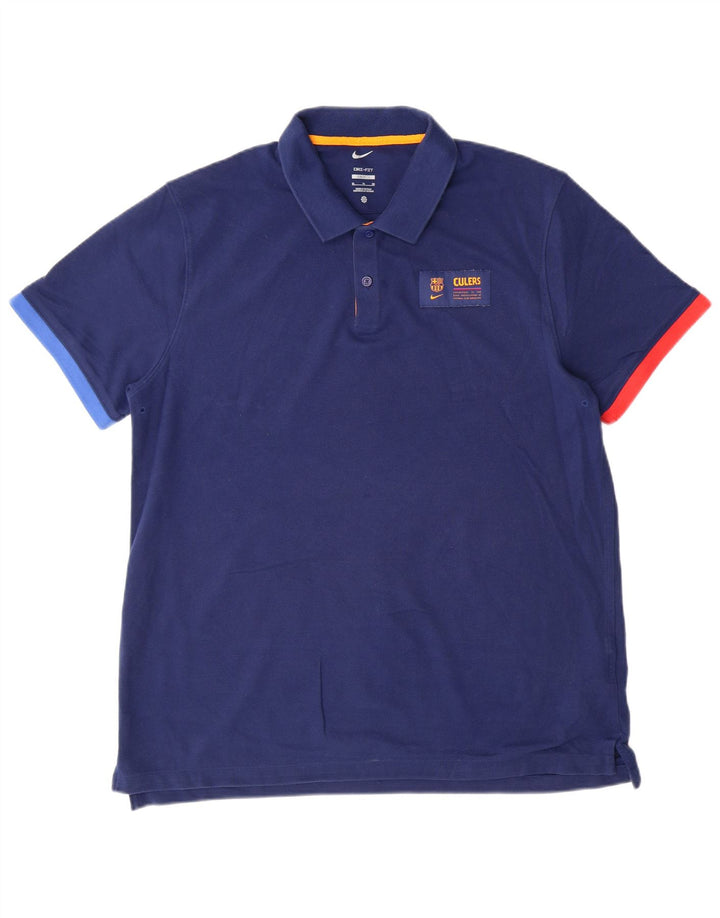 Ανδρικό μπλουζάκι NIKE Dri Fit Slim Fit Top XL Μπλε βαμβακερό