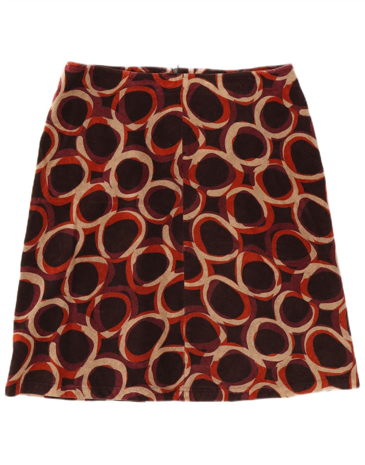 HOBBS γυναικεία φούστα σε γραμμή Α UK 16 Μεγάλη W34 Πολύχρωμη Βαμβακερή Πουά