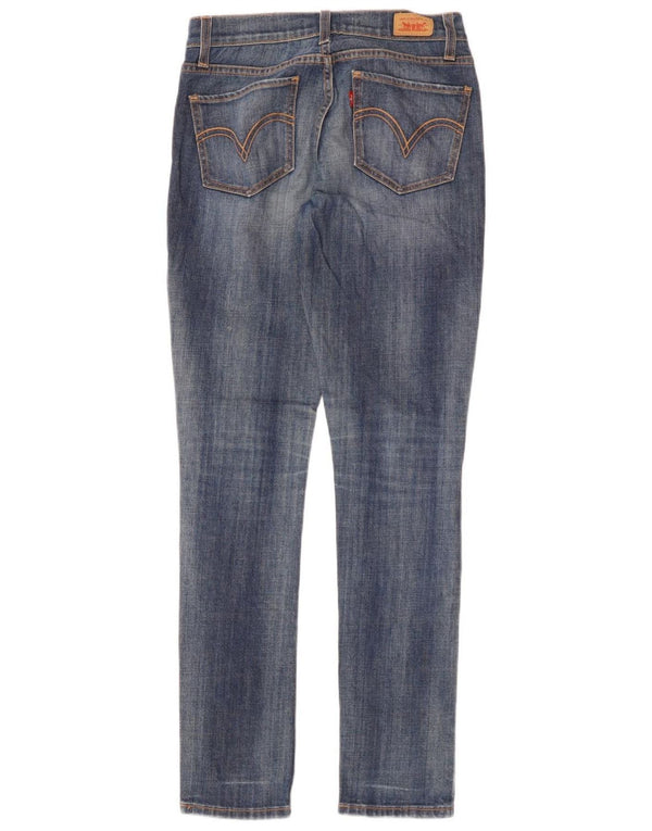 LEVI'S Γυναικείο 524 Super Low Skinny Jeans US 5 Small W30 L32 Μπλε βαμβακερό