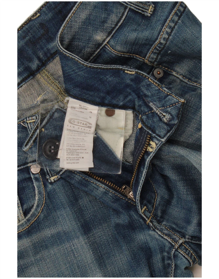 G-Star Γυναικείο Distressed Straight Jeans W28 L32 Μπλε βαμβακερό