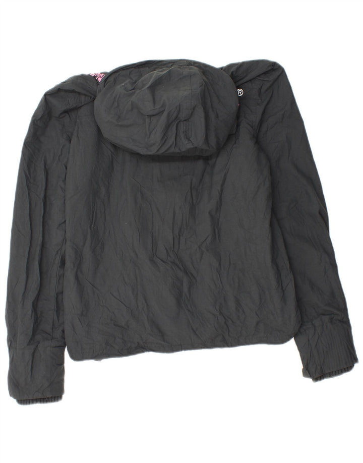 Superdry Γυναικείο Windcheater με κουκούλα Windbreaker Jacket UK 14 Medium Grey