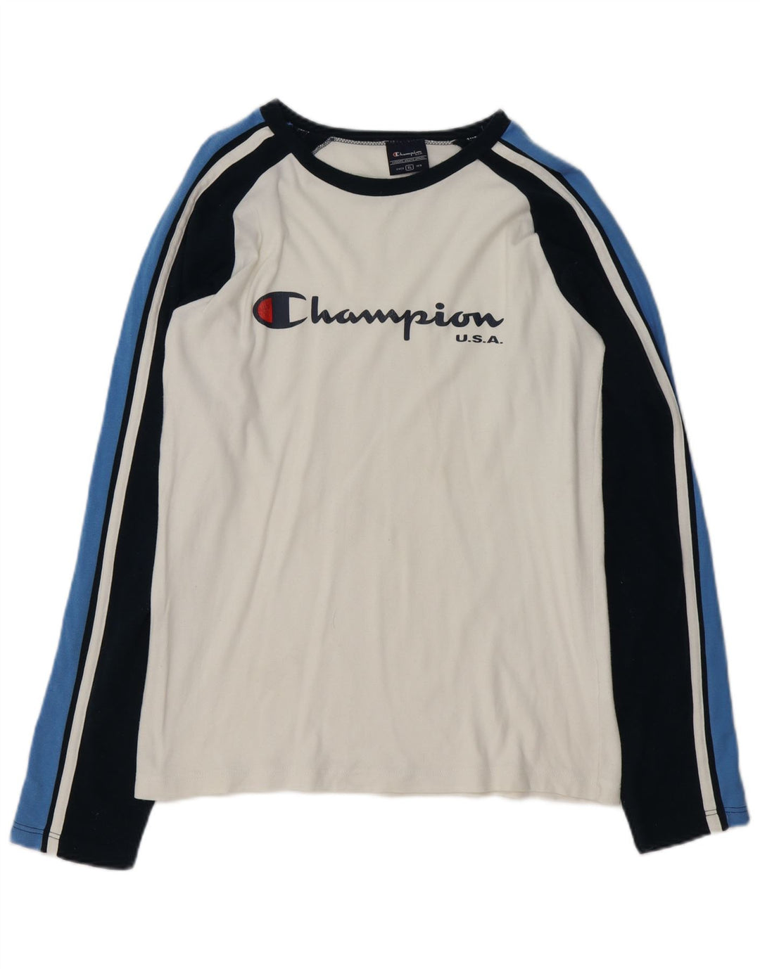 CHAMPION Γυναικείο τοπ μακρυμάνικο UK 18 XL White Colourblock