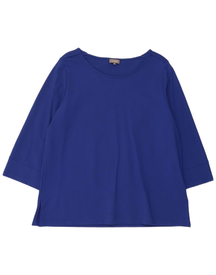 Jaeger γυναικείο τοπ 3/4 μανίκι UK 18 XL μπλε βισκόζη