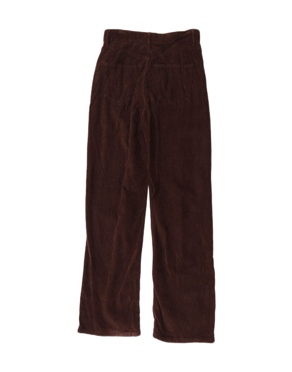 Zara γυναικείο ίσιο κοτλέ παντελόνι EU 38 Small W28 L31 καφέ