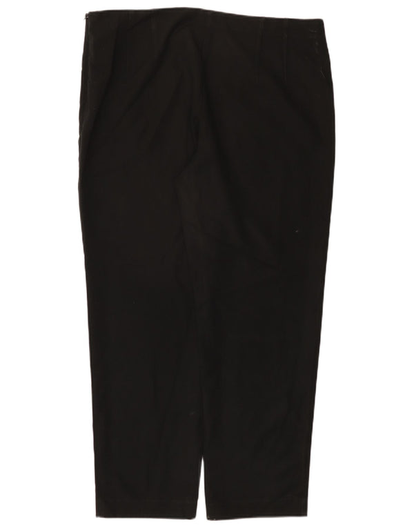 Marks & Spencer Γυναικείο Crop Casual Παντελόνι UK 16 Large W38 L29 Μαύρο