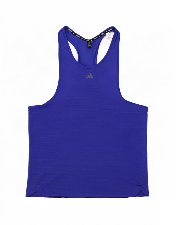 Adidas Ανδρικό γιλέκο Aeroready Top Large Blue Pinstripe Polyester
