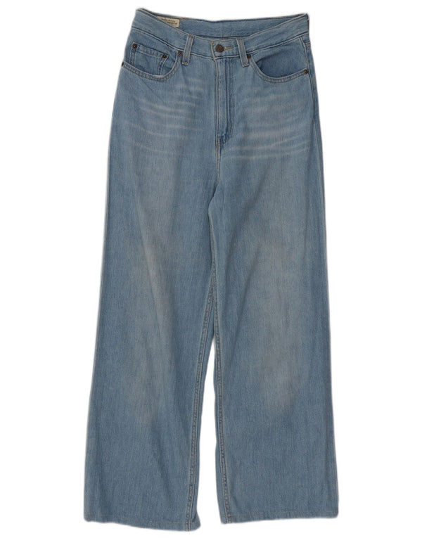 Γυναικείο ψηλόμεσο φαρδύ τζιν Levi's W28 L26 Μπλε βαμβακερό