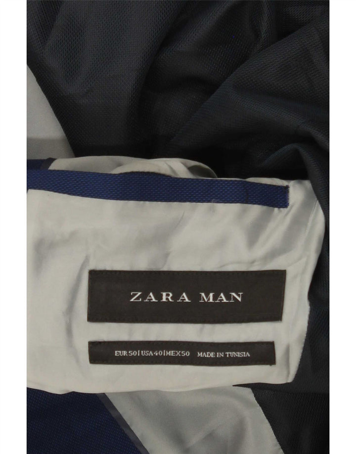 Zara Ανδρικό μπλέιζερ με 2 κουμπιά μπουφάν EU 50 Medium Blue