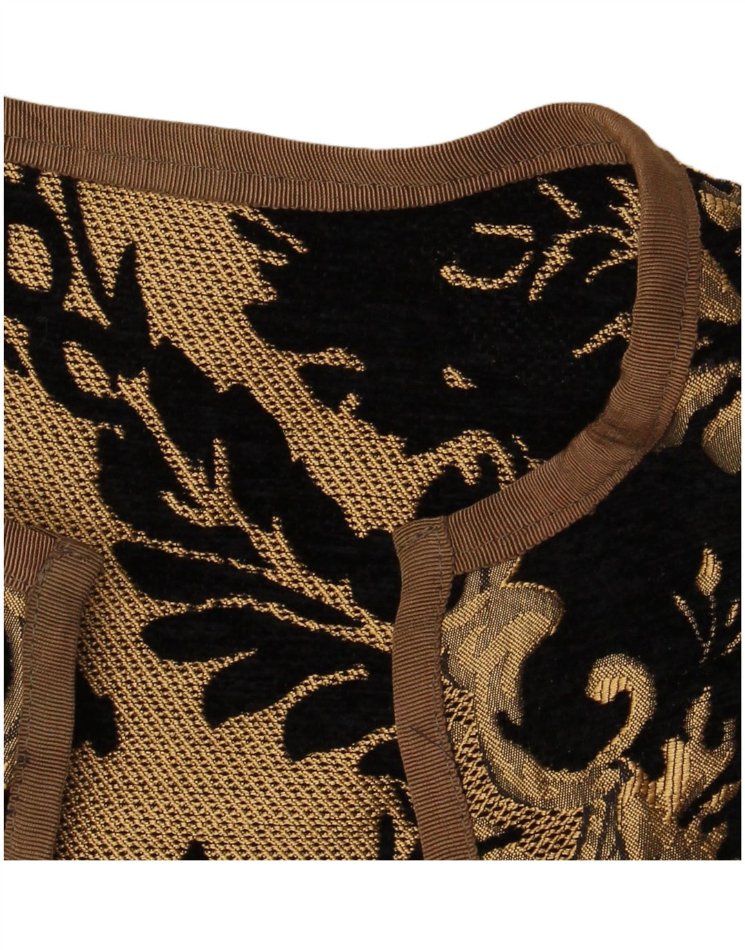 Vintage Γυναικείο πουλόβερ Longline Cardigan UK 14 Medium Black Paisley