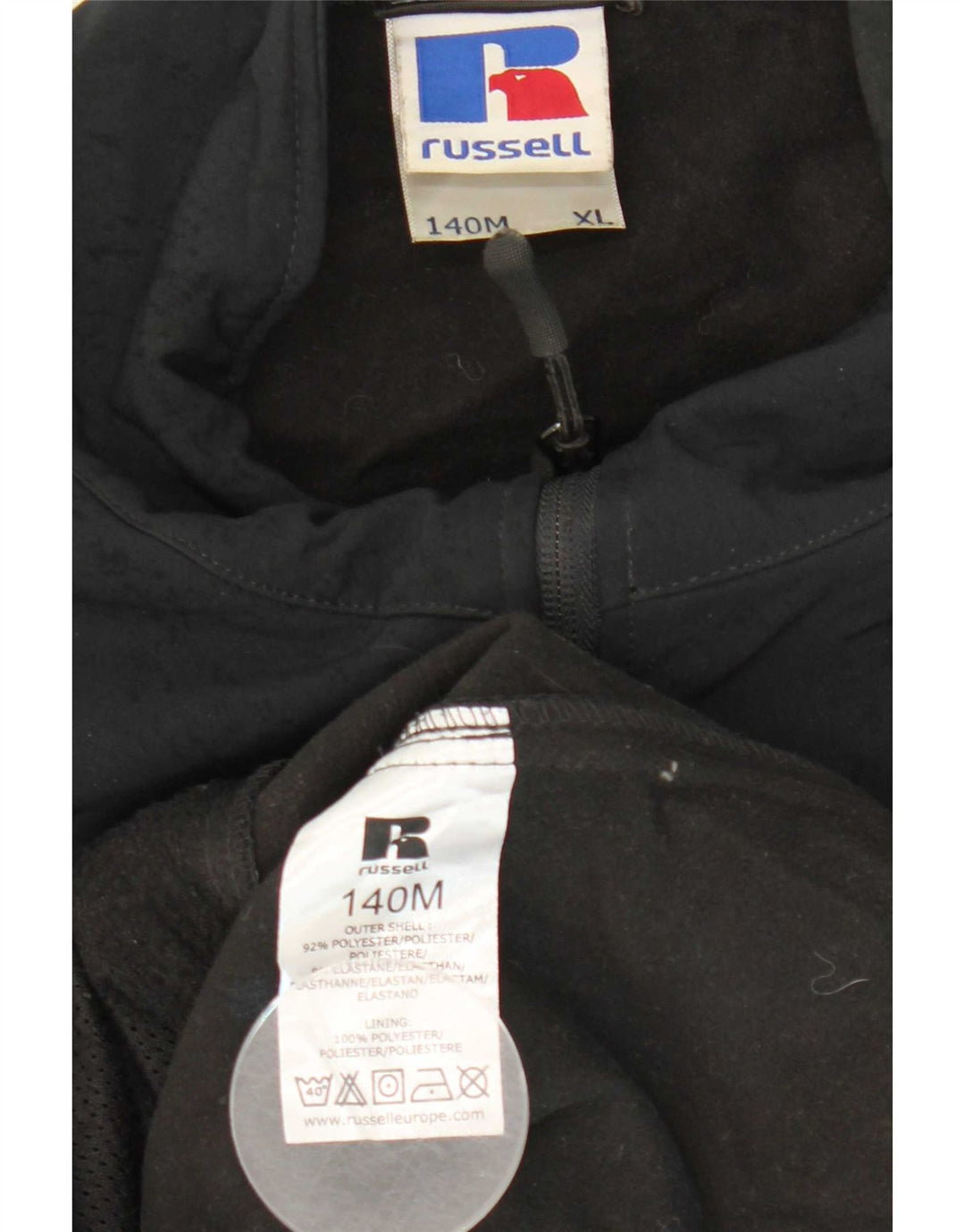 Russell Athletic Ανδρικό Μπουφάν Windbreaker UK 42 XL Μαύρο Πολυεστέρας