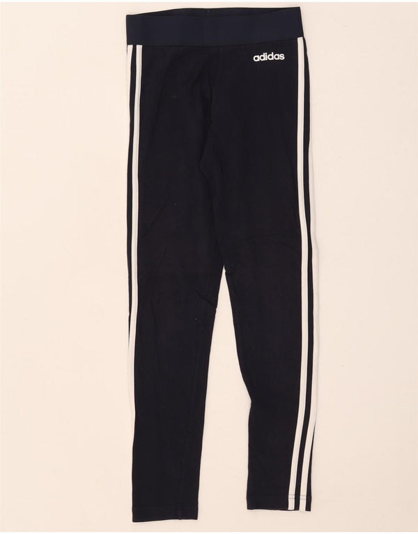 Γυναικείο κολάν Adidas UK 4/6 XS Navy Blue Cotton