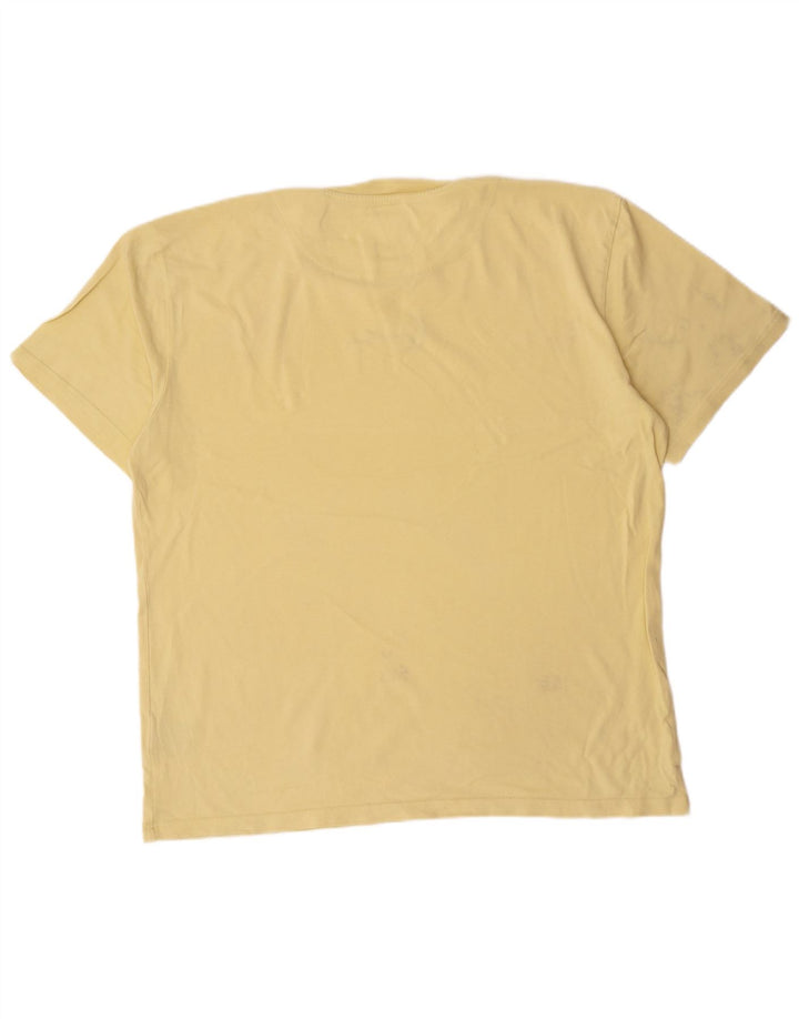Ανδρικό γραφικό T-Shirt Karl Kani Τοπ μεσαίο κίτρινο βαμβακερό