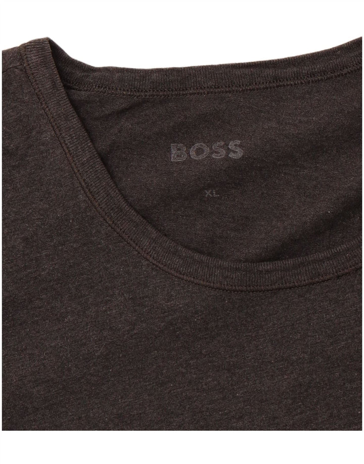 HUGO BOSS Womens T-Shirt Top UK 18 XL Grey