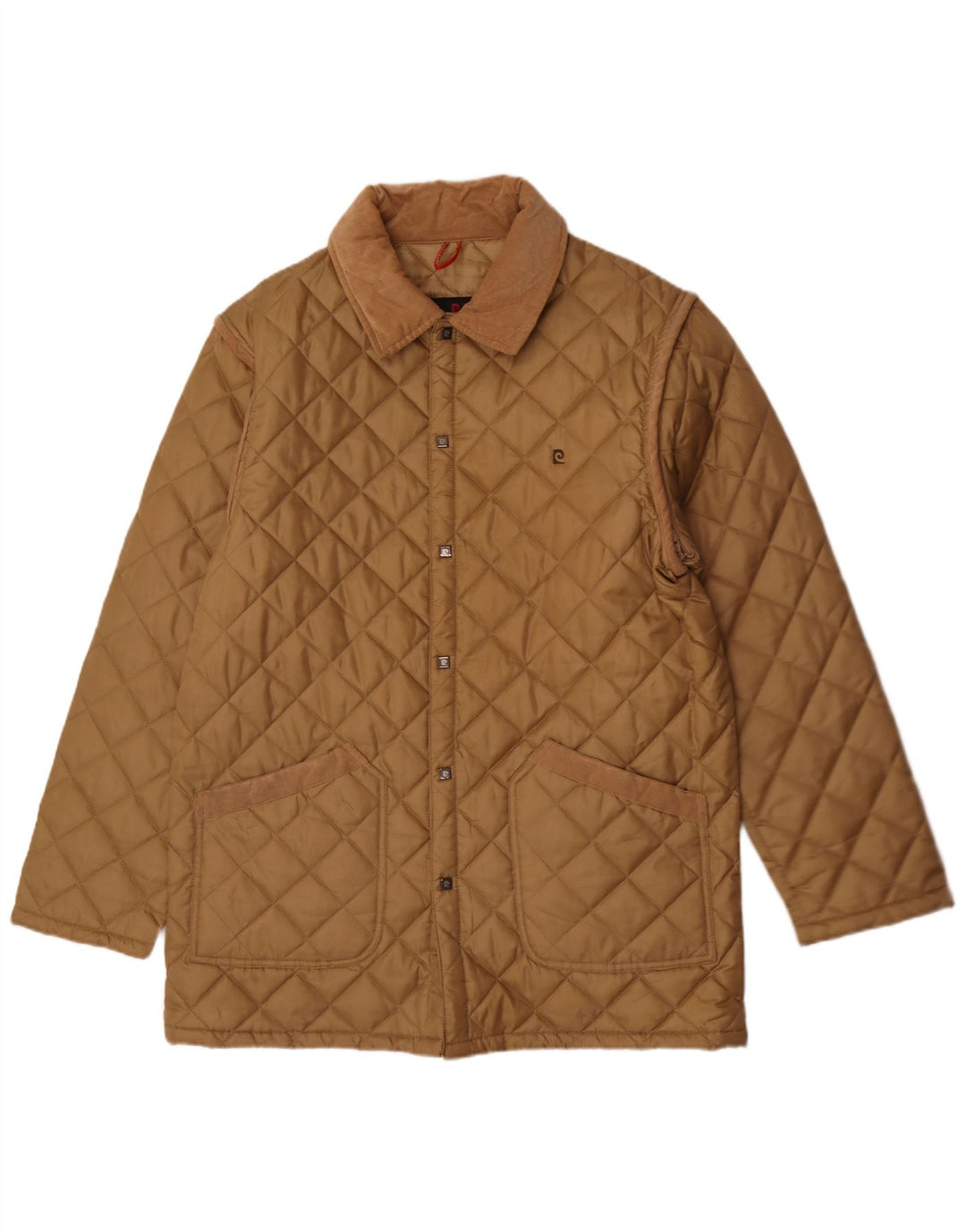 Pierre Cardin Ανδρικό καπιτονέ μπουφάν UK 40 Large Beige Polyester