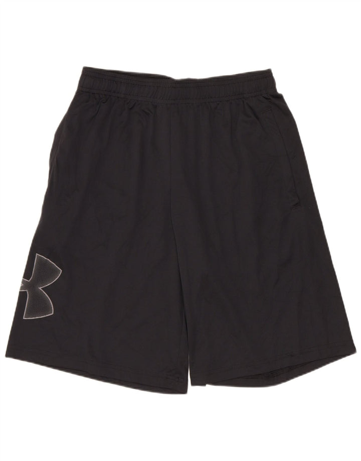 Γραφικό αθλητικό σορτς UNDER Armor Ανδρικό Heat Gear Μικρό μαύρο πολυεστέρα