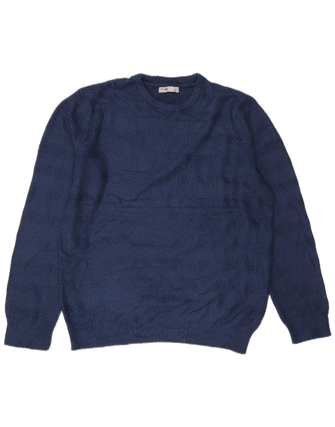 Ανδρικό πουλόβερ Marks & Spencer Crew Neck Jumper XL Navy Blue
