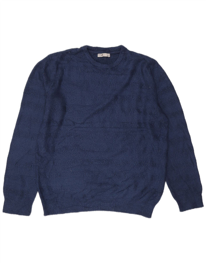 Ανδρικό πουλόβερ Marks & Spencer Crew Neck Jumper XL Navy Blue