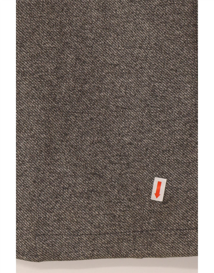 Zara Ανδρικό μπουφάν με κουκούλα UK 42 XL Grey Polyester