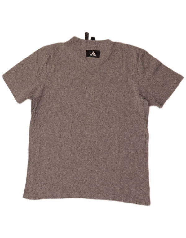 Ανδρικό γραφικό T-Shirt Adidas Top Medium Grey