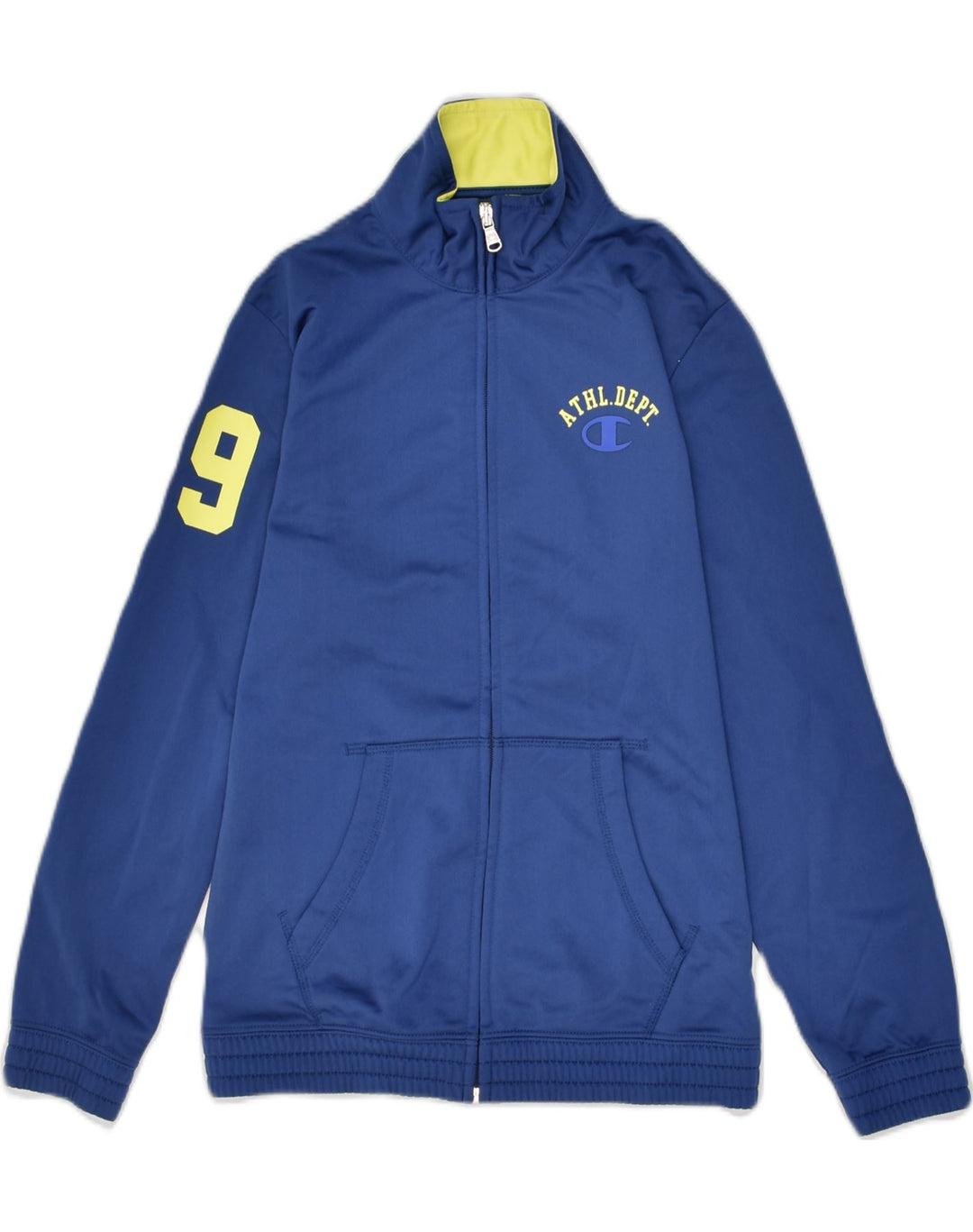 CHAMPION Boys Graphic Tracksuit Top Jacket 9-10 Years Medium Navy Blue | Vintage Champion | Thrift | Second-Hand Champion | Used Clothing | Messina Hembry 