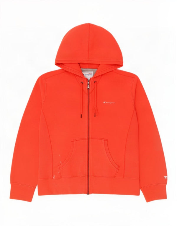 Champion Womens Heritage Classics Zip Hoodie πουλόβερ UK 14 Medium Red