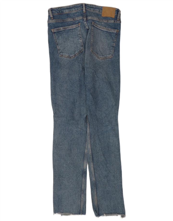 Zara Γυναικεία Distressed Slim Jeans EU 40 Medium W30 L31 Blue Cotton