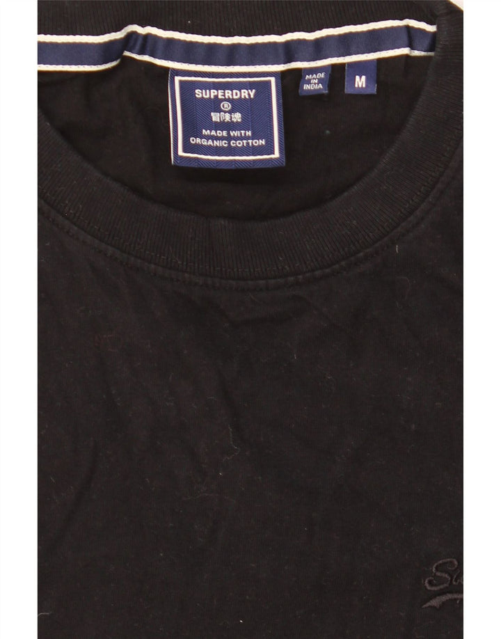Ανδρικό T-Shirt SUPERDRY Top Μεσαίο μαύρο βαμβακερό