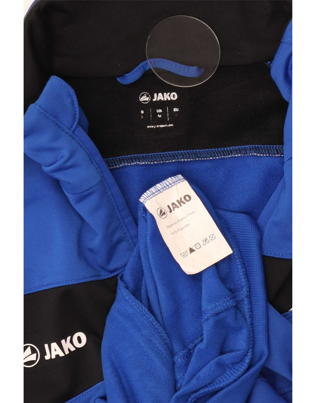 Ανδρική φόρμα γραφικών Jako Top Jacket μεσαίου μπλε χρώματος πολυεστέρας