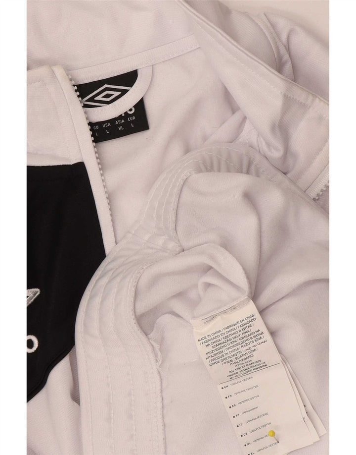 Ανδρική φόρμα Umbro Top Jacket Large White Colourblock Polyester
