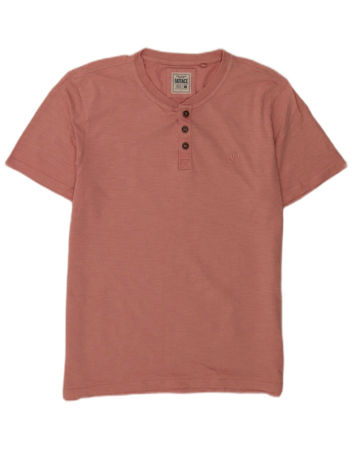 Ανδρικό T-Shirt Fat Face Top μεγάλο ροζ βαμβακερό