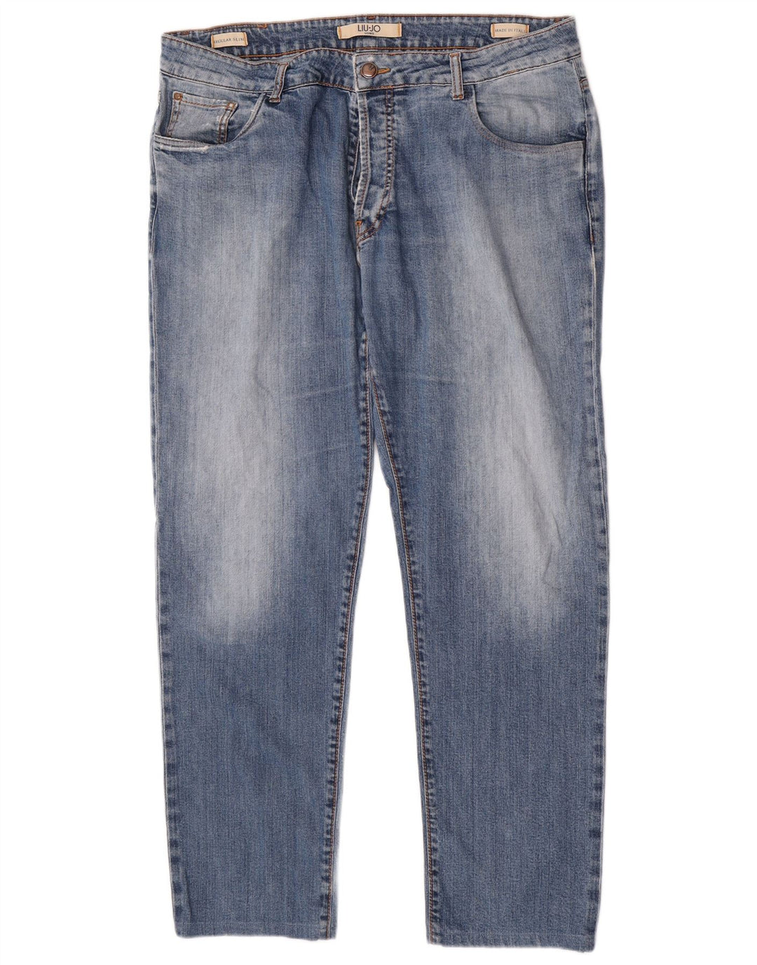 Liu Jo Mens Regular Slim Jeans W38 L31 Μπλε βαμβακερό