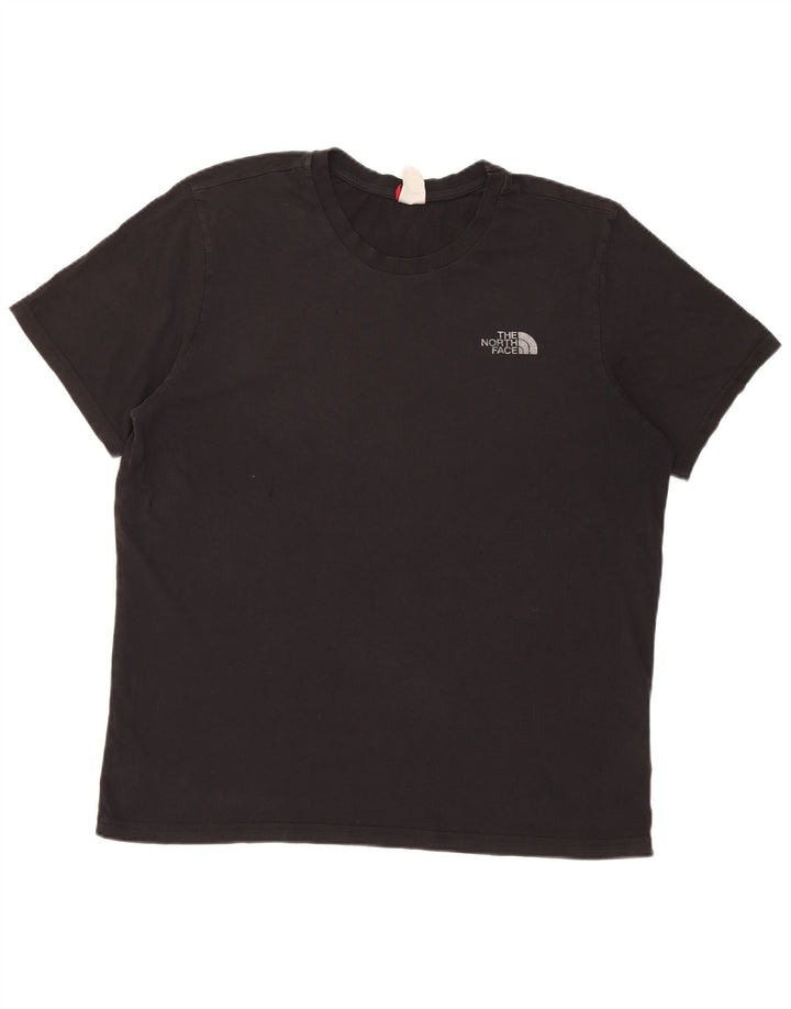 Ανδρικό T-Shirt North Face Top μεγάλο μαύρο βαμβακερό