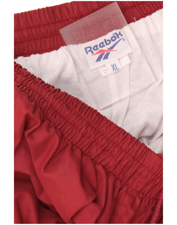 Ανδρική φόρμα REEBOK Παντελόνι Joggers XL Βουργουνδίας Πολυεστέρας