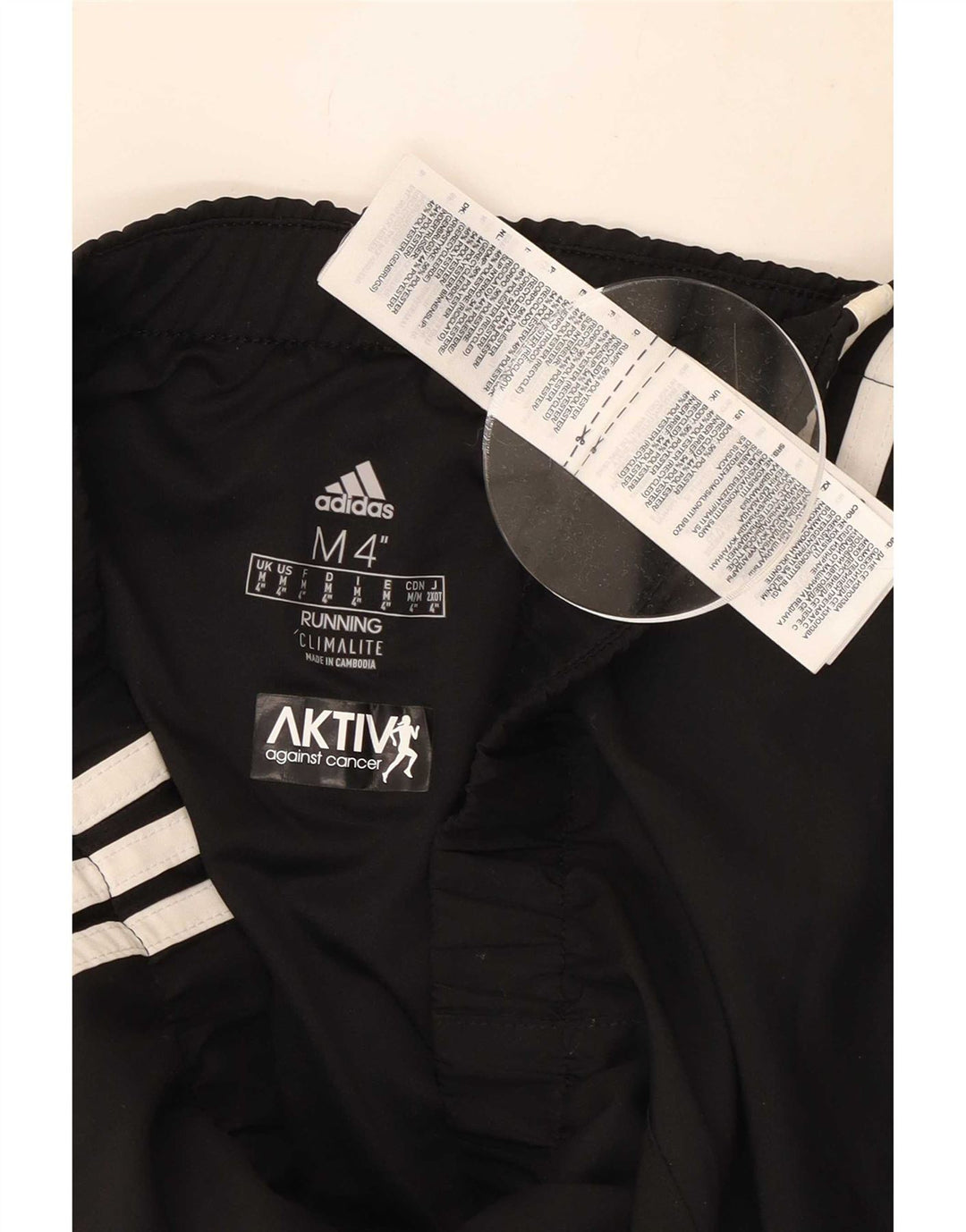 Γυναικείο αθλητικό σορτς Adidas Climalite UK 14 μεσαίο μαύρο πολυεστέρα