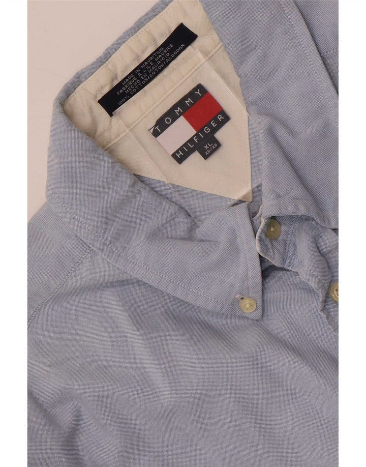Ανδρικό πουκάμισο Tommy Hilfiger XL Μπλε βαμβακερό
