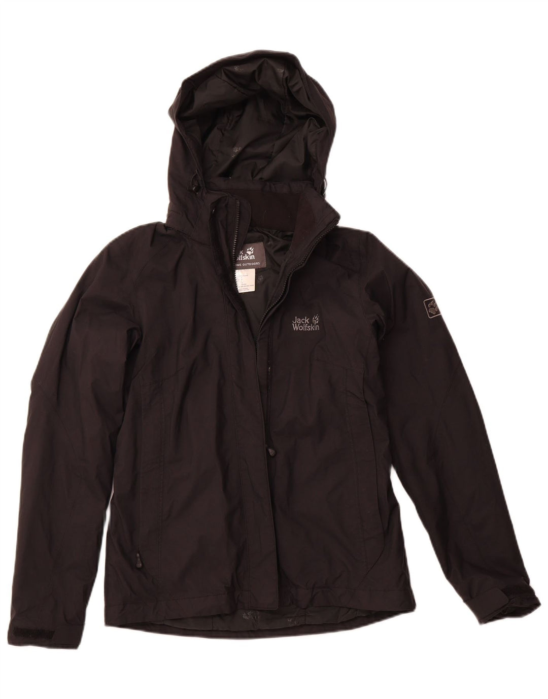 Γυναικείο τζάκετ με κουκούλα JACK WOLFSKIN UK 10 Small Black Polyamide