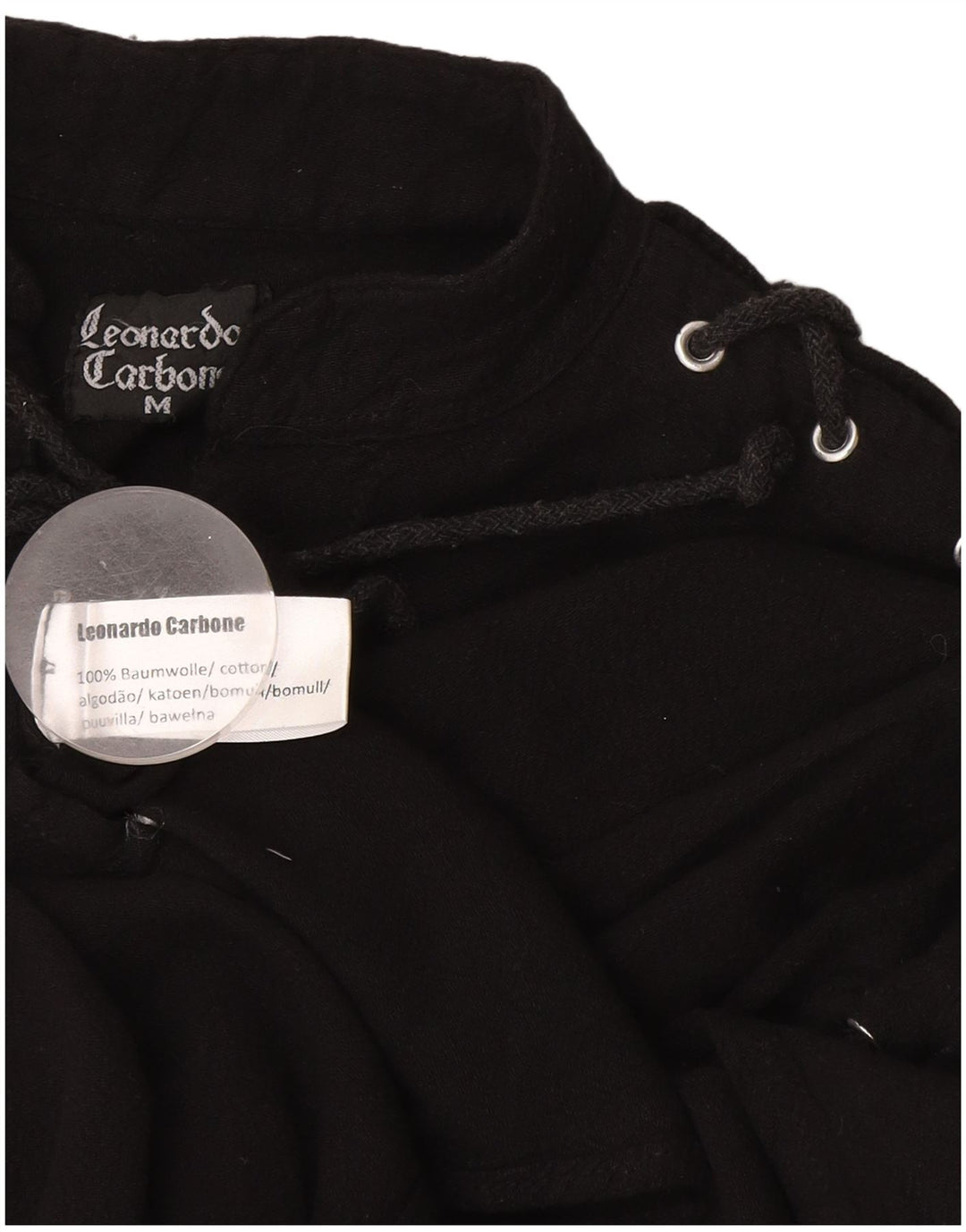 Γυναικείο πουλόβερ μπλούζα Leonardo Carbone UK 14 μεσαίο μαύρο βαμβακερό
