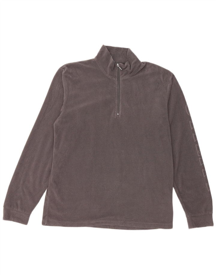 Ανδρικό γραφικό φερμουάρ Diadora Fleece Jumper XL Γκρι πολυεστέρας