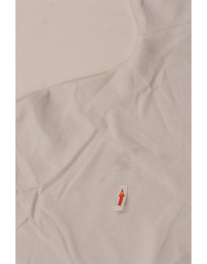 Zara Γυναικείο T-Shirt Top UK 10 Small White Βαμβακερό