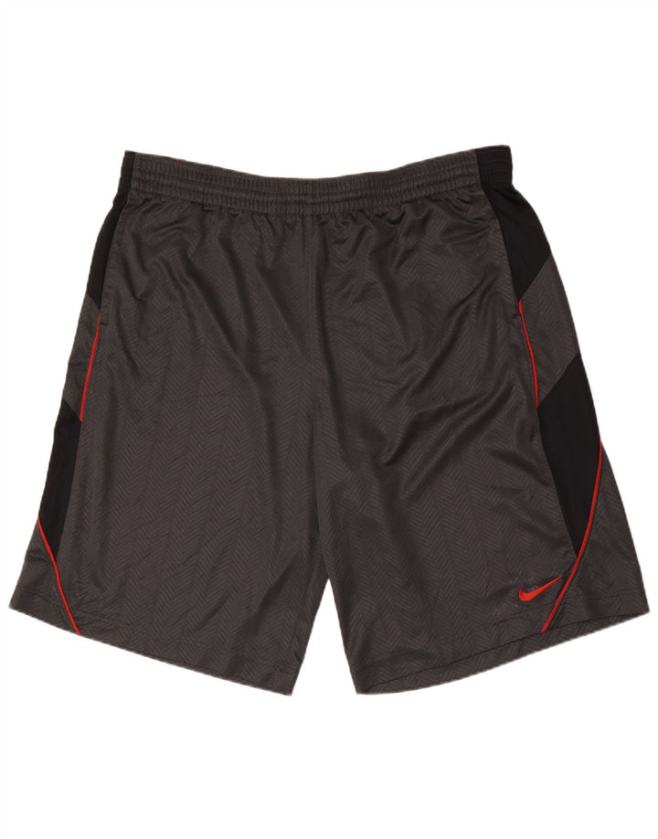 Ανδρικό αθλητικό σορτς Nike 2XL σε γκρι χρώμα από πολυεστέρα