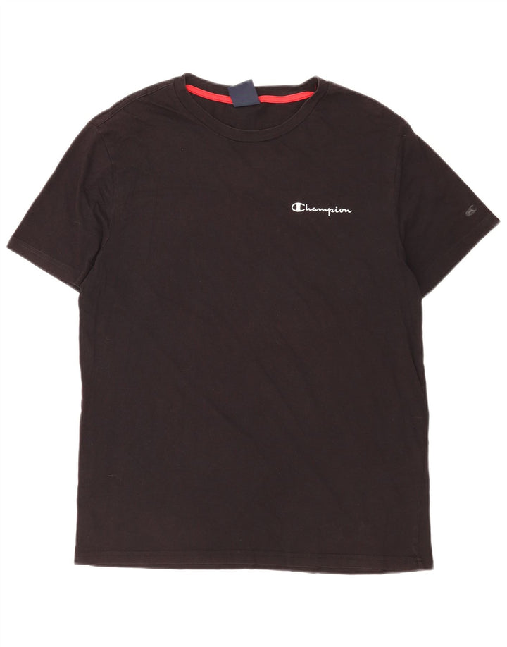 Ανδρικό T-Shirt Champion Top Μεσαίο μαύρο βαμβακερό