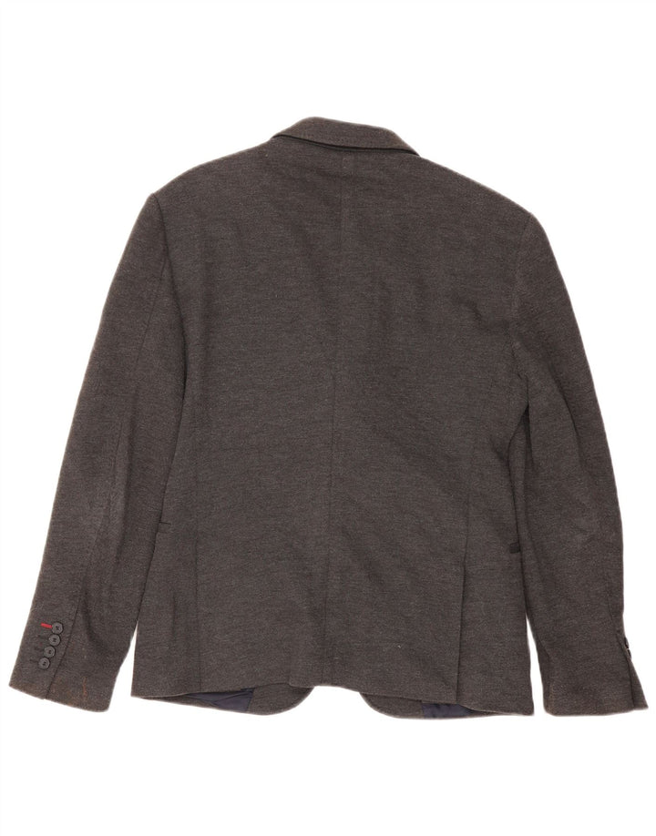Zara Ανδρικό μπουφάν μπλέιζερ με 2 κουμπιά EU 48 Medium Grey Polyester